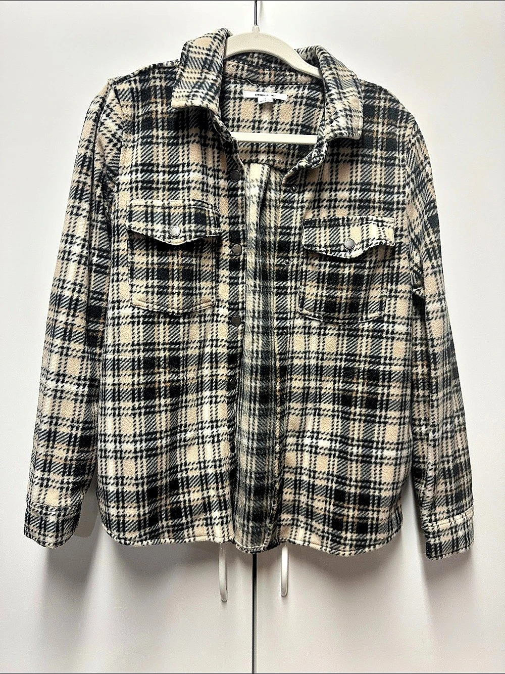 O'Neill Plaid Shirt Jacket in Brown & Black